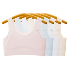 IBboom 少女可愛花朵無痕托高第一階段學生內衣4件組 Y16