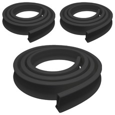 블랙조인 실리콘 물막이 넘침 방지 워터가드 5cm x 1m, 블랙, 3개