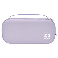 HORI 任天堂 Switch 2 Slim 硬殼收納包 Plus, 1個, 粉彩紫, NSX-079A