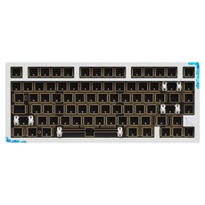 몬스타기어 베어본 풀알루미늄 볼캐치 QMK 블루투스 매크로 단축키 유무선 텐키리스 키보드, 화이트, STELLA75