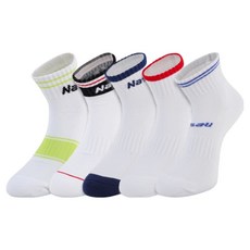 Nassau 韓式足球專用襪 5件組, 1套, 混色