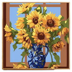 Potenkit 風景油畫組 畫布 + 支撐背板 + 顏料 + 畫筆套組 20 x 20 cm, 1套, 款式17