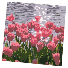 Potenkit 風景油畫套組 畫布 + 支撐板 + 顏料 + 畫筆組 20 x 20 cm, 1套, 款式40