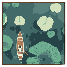 Potenkit 風景油畫套組 畫布 + 支撐板 + 顏料 + 畫筆組 20 x 20 cm, 1套, 款式6