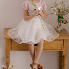 Ellalouise 女童款Abecqua波浪亮片Tulle裙子