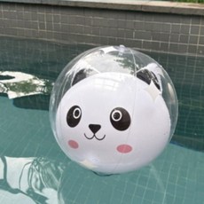 DRC 熊貓沙灘球, 1個, 混合顏色, 30cm