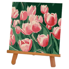 Potenkit 風景油畫套組 畫布 + 支撐板 + 顏料 + 畫筆組 20 x 20 cm, 1套, 款式53