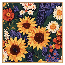 Potenkit 風景油畫套組 畫布 + 支撐板 + 顏料 + 畫筆組 20 x 20 cm, 1套, 款式15