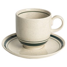 Carnesuzu高級石紋線條咖啡杯組 265ml, 1套, 綠色