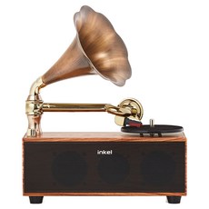 인켈 블루투스 오디오 시스템 턴테이블, IK-C3090LP, 월넛