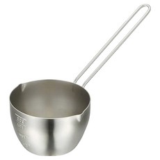 SHIMOYAMA 304不鏽鋼長柄量杯 附刻度, 1個, 單一顏色, 200ml