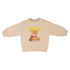 몰리멜리 아동용 베어프렌즈 맨투맨 티셔츠