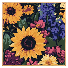 Potenkit 風景油畫套組 畫布 + 支撐板 + 顏料 + 畫筆組 20 x 20 cm, 1套, 款式16