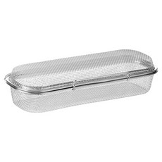 霜山 304不鏽鋼洗碗機專用餐具/小物清洗盒(加深款), 1個, 單一顏色