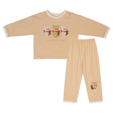 mollimelli friends 兒童Triple Bear家居服上下套裝