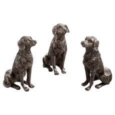 All Shield 多功能可愛動物工藝裝飾花盆底座, 3個, 02 小狗