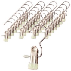 앞날창창 외집게 바지 치마 논슬립 옷걸이, 아이보리, 30개