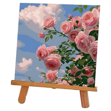 Potenkit 風景油畫套組 畫布 + 支撐板 + 顏料 + 畫筆組 20 x 20 cm, 1套, 款式69