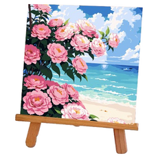 Potenkit 風景油畫套組 畫布 + 支撐板 + 顏料 + 畫筆組 20 x 20 cm, 1套, 款式67