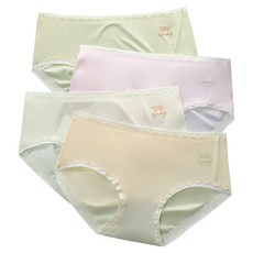 IBboom 女童純貓無痕無重力學生三角內褲4件組 W16