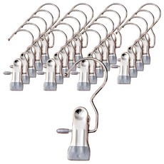 앞날창창 외집게 바지 치마 논슬립 옷걸이, 그레이, 20개