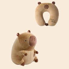 ARTJOY 水豚變形頸枕娃娃, 混合色