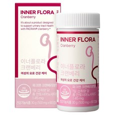 유한건강생활 뉴오리진 이너플로라 요로건강 크랜베리 30g, 60정, 1개