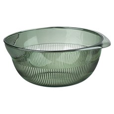 小麥購物 透明簡約兩用瀝水盆 L2296, 1個, 綠色