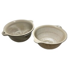 NAKAYA 瀝水籃濾盆 3入組 K532-4, 棕色, 1組