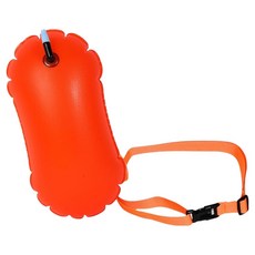 AHOYE 氣囊浮力綁帶泳圈, 橘紅色