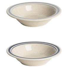 Kanesuzu Noble Stone Line 湯碗 2件組 1號 15.5cm, 1套, 寶寶藍, 深藍色