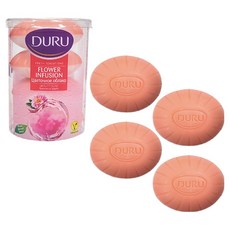 두루 터키 지중해 향수비누 플라워, 100g, 4개입