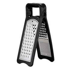 AHOYE 可折疊雙面粗細蔬果刨絲器, 黑色, 1個