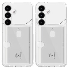 에센스웨어 제로바운드 카드수납 투명 휴대폰 케이스 2p