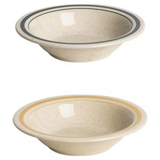 Kanesuzu高級石紋線條碗 2件組 1號 15.5cm, 1套, 黃綠色