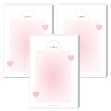 DONNAANDFRIENDS 軟萌探頭便條紙, Dona, 3個, 100張