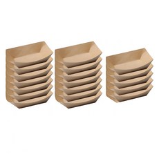 一次性牛皮紙方形盤 小 12.8cm, 1套, 40入