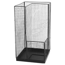 HICKIES 網狀方形鋼製咖啡廳商店大容量雨傘架 R06, 1個, 黑色