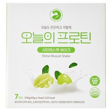 SimBak 今日蛋白奶昔 麝香葡萄口味 7入, 1個, 315g