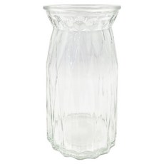 삼호유리 심플 스트라이프 유리화병 SH 1020C, 투명