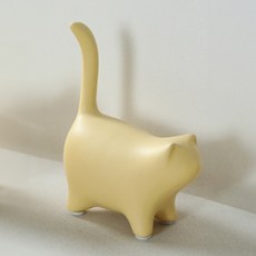 MarketA 胖貓陶瓷居家擺飾 小, 黃色
