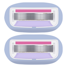 Market Ring 女性用可愛除毛刀 藍色 type3, 2個, 1入