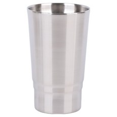 plala 不鏽鋼雙層飲料杯 底部線條 450ml, 1個, 單一顏色