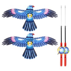 독수리 연 + 낚시대 얼레 세트 R49122B, 2세트