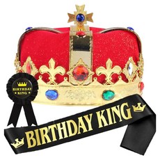 Mii Mii Party 生日派對王冠王子皇冠中世紀3件組, 1套, 生日國王