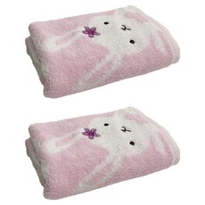 Gemini 双星毛巾 超柔紗萌寵星球毛巾, 粉色, 2條
