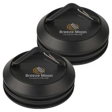 Breeze Moon 戰術圓形磁吸多功能掛鉤, 現代黑, 2個, 1層