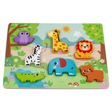 Hi Panda 原木拼圖 野生動物, 1個