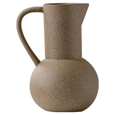 MarketA Mohi 室內裝飾陶瓷提把花瓶, 單一顏色