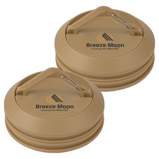 브리즈문 택티컬 원형 자석 후크 다용도 걸이, 탄 베이지, 2개, 1단